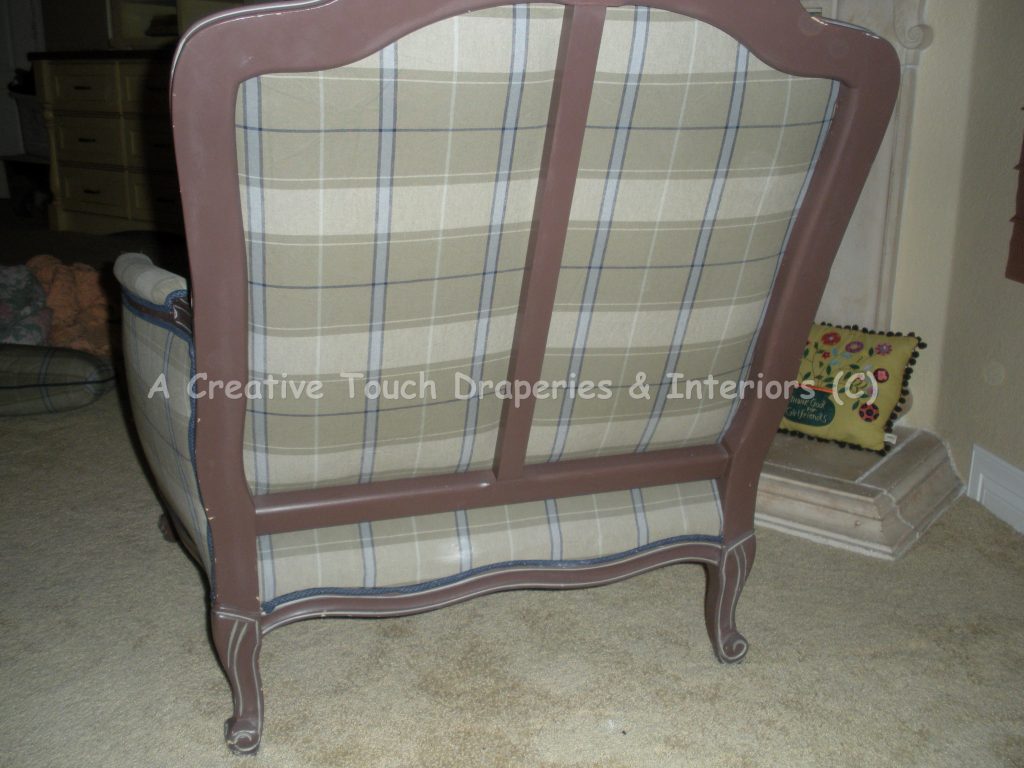 Chair image before upholstery updates